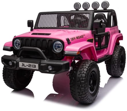 Jeep elektrische 2 persooons kinderauto Roze