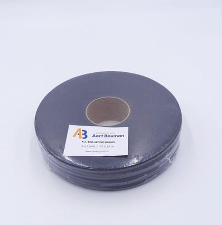 Glasband 6 x 2mm antraciet - pak 250m
