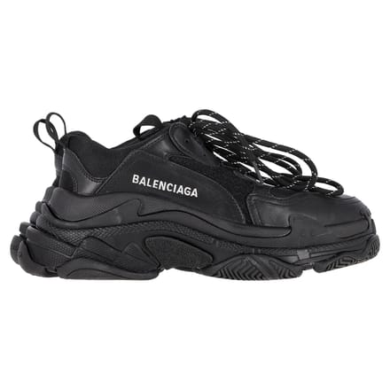Balenciaga Track Sneakers in Zwarte Polyurethaan