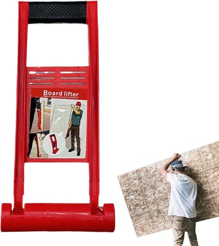 Paneel Lifter - Hout Lifter - Bouw Projecten - Verstelbare Hoogte - 355 Gram Gewicht - Rood