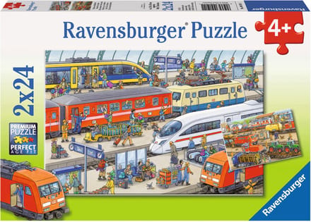 Drukte op het station