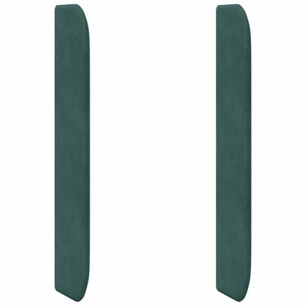 vidaXL - Hoofdbord - oor - Groen - 80 - x - 16 - x - 4 - cm - Fluweel