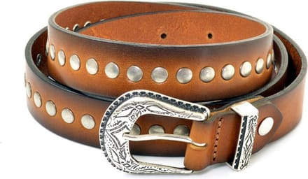 Dames Riem Dot cognac leer