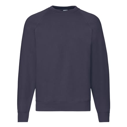 Fruit Of The Loom Heren Raglan Mouwen Belcoro® Sweatshirt (Donker Marine)