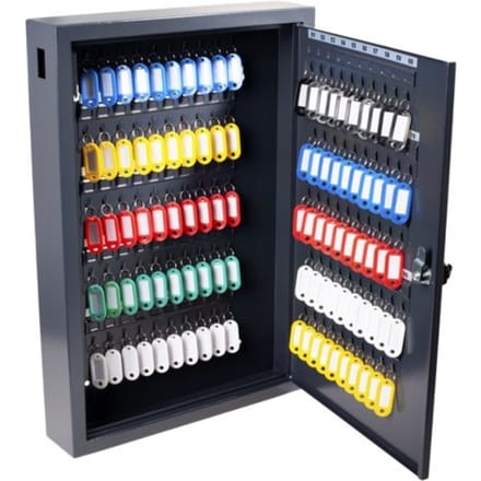 Pavo - Sleutelkast - Deluxe - 100 haken - Donkergrijs