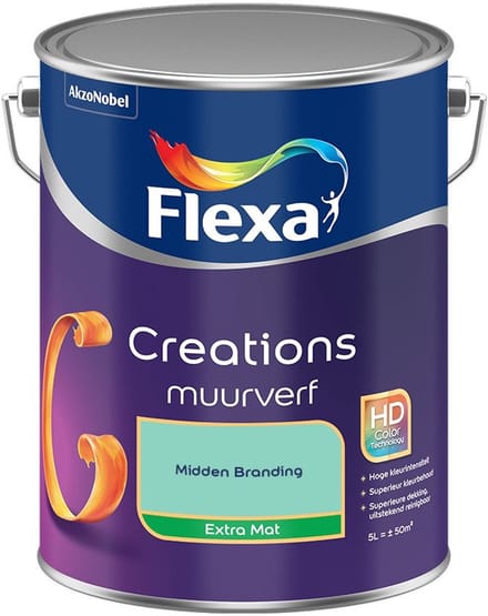 Flexa - Creations Muurverf Extra Mat - Midden Branding - Mengverf - 5 L