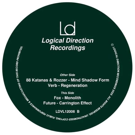 88 Katanas & Rozzer / Verb / Fox / Future - Mind Shadow Form / Regeneration / Monolith / Carrington Effect (12" Single)