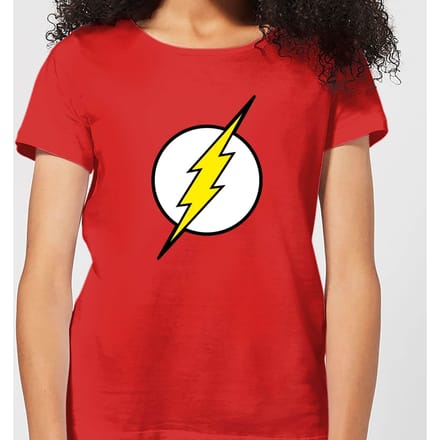 Justice League Flash Logo Women's T-Shirt - Red - XL