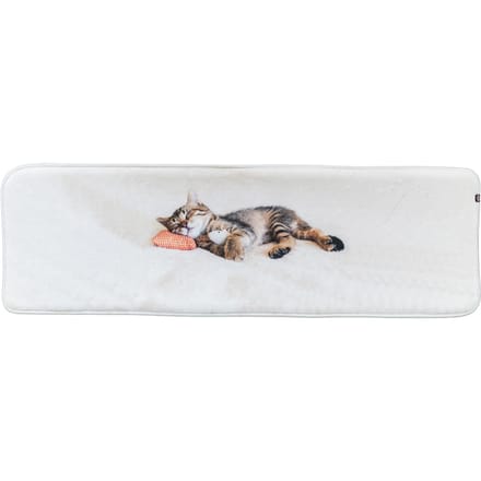 Trixie Ligmat Grijs - Pluche 90x28cm - Slipvast, 2 Stuks