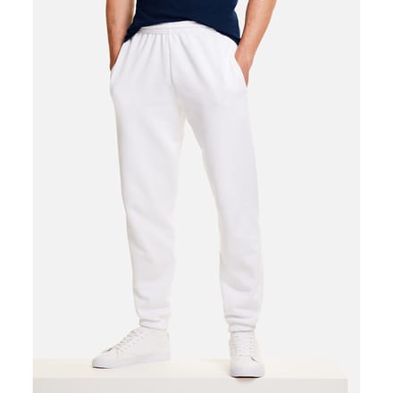 Fruit of the Loom Heren klassieke 80/20 joggingbroek (Wit)