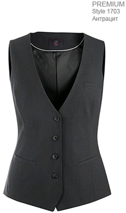 Greiff 1703 Dames gilet RF Premium | Antraciet | maat 34