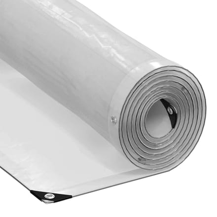 vidaXL - Zeildoek - 140 - gsm - Transparant - 5 - × - 3,5 - m - PE