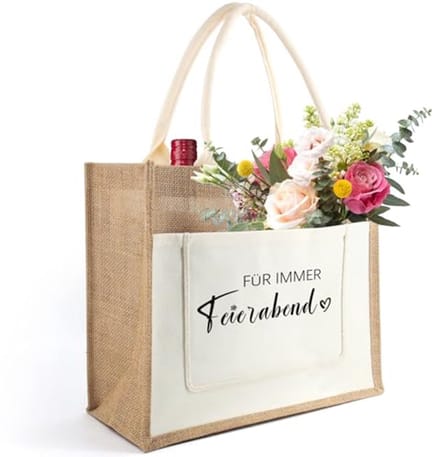 Jute shopping bag voor moeder verjaardag of Moederdag
