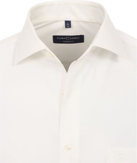 CASA MODA modern fit overhemd - popeline - beige - Strijkvriendelijk - Boordmaat: 43 (EU maat: XL)