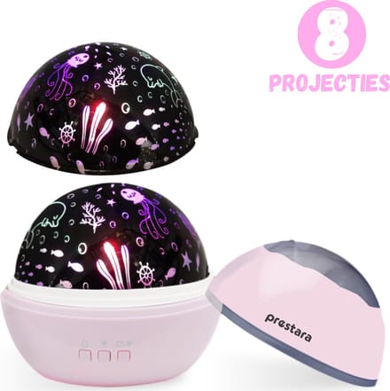 Sterrenhemel Projector Nachtlampje Baby - Roze - Met Timer en USB