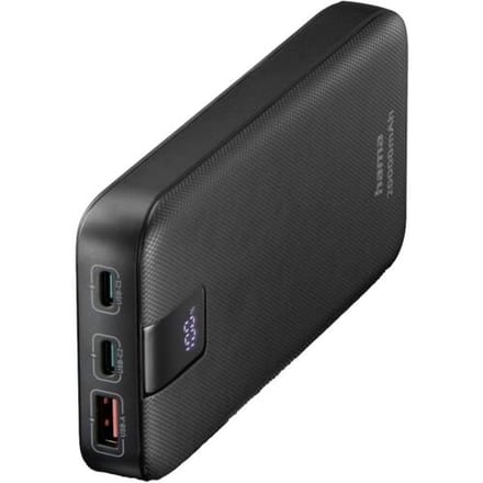 Hama Powerbank - PD - 20000mAh - 20W - 2x USB-C, 1x USB-A - PowerDelivery - Antraciet