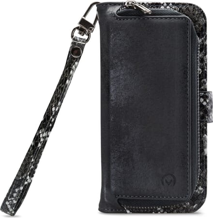 Mobilize Gelly Wallet Zipper iPhone 13 Pro Max Hoesje Black Snake