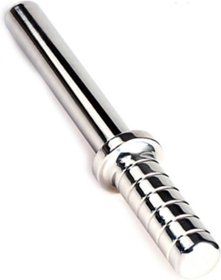 Black Label - Plain Stick - Hole Rammer - RVS Dildo met Handvat