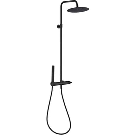 Essebagno Regendouche Luisa - Zwart - Mat - Rond - Met Handdouche - 15cm Hartafstand