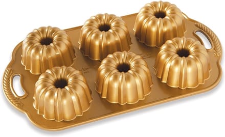 Tulband Bakvorm "Anniversary Bundtlette pan" - Nordic Ware | Premier Gold