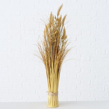 Decoratie takken - Haver - Tarwe - 74cm - Ø8cm - Goud - Kunststof