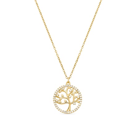 Luxeketting met glanzende zirkonia 18K goud afwerking - Gorbou