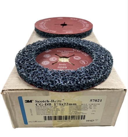 3M Schotch Brite Clean Schijf art. 57021- extra grof - diameter 178 mm x 22 mm - Prijs per stuk