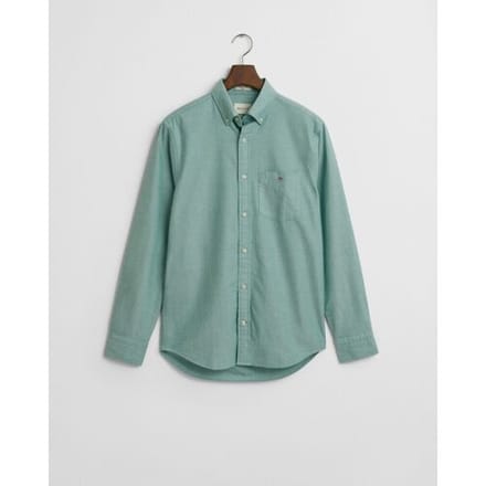 Gant Overhemd Uni Oxford Button Down Diep Groen / male