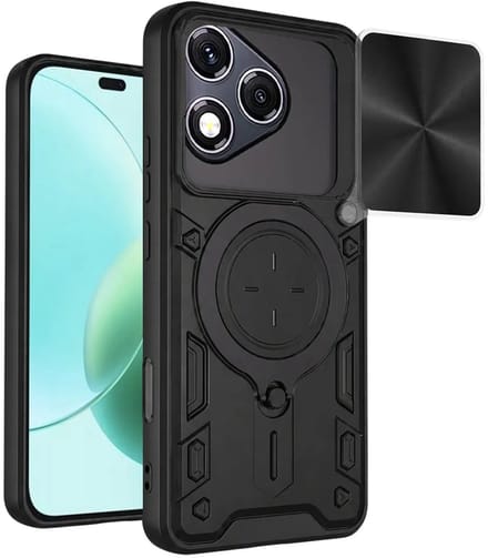 Hoesje geschikt voor HONOR 400 Lite - Techsuit CamGuard Pro Back Cover - Zwart