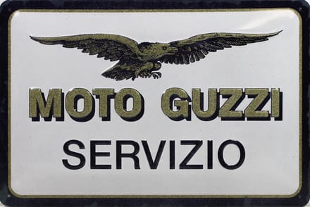 Wandbord - Moto Guzzi Servizio - 20x30cm