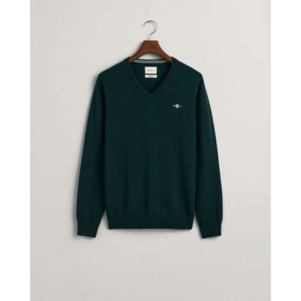 Gant Trui Superfijne Lamswol V-Hals Groen / male