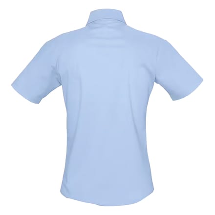 SOLS Dames/Dames Elite Oxford Blouse met Korte Mouwen (Hemelsblauw)
