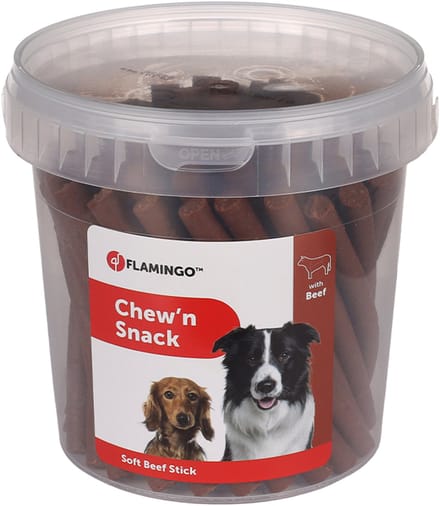 flamingo - hondensnacks 700 gr beef sticks soft - - chew 'n snack - 700 gr