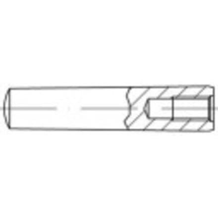 TOOLCRAFT 144683 Conische pen (Ø x l) 6 mm x 16 mm Staal 25 stuk(s)