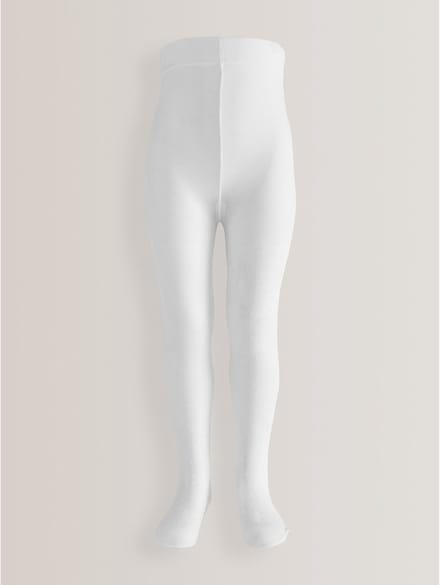 Next - Meisjes - 40-denier maillot met stippen - Wit