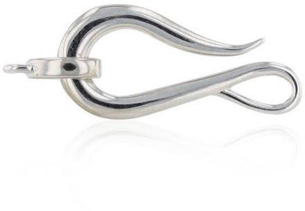 Luna-Pearls - 606.1006 - Sieradensluiting - Dames - 925er Zilver gerhodineerd - 7mm