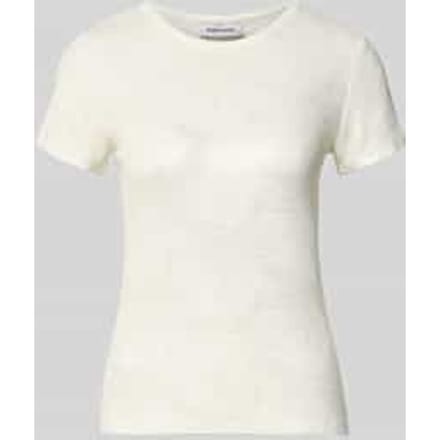 T-shirt van mix van viscose en elastaan in all-over look