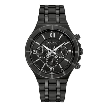 Bulova 98A242 Horloge - Staal - Zwart - Ø 41 mm