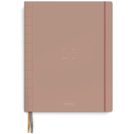 Tinne + mia agenda zonder datum, formaat 22,5 x 18 cm, cinnamon