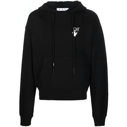 OFF WHITE Caravaggio Le Joueur de Luth Sweat à Capuche OMBB037F21FLE0091084 L black