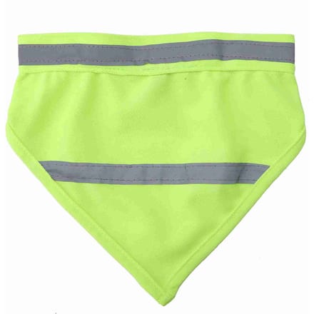 Écharpe Réfléchissante pour Chien de Compagnie Chiot Collier Bavoir Foulard (Jaune Fluorescent M) L gray