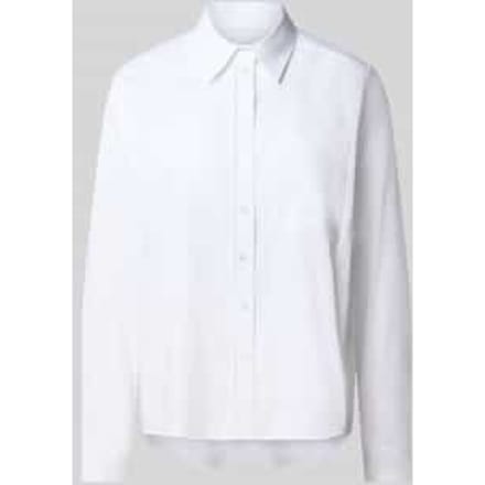 regular fit overhemdblouse van katoenmix