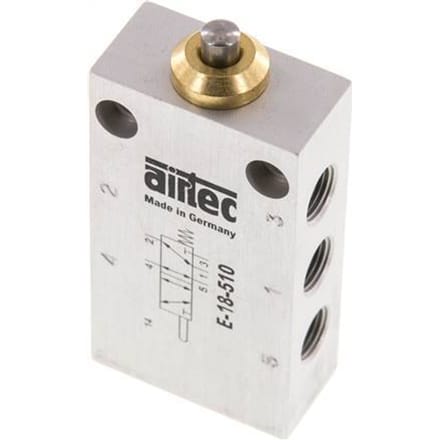 5/2 G1/8'' Nokbediend Ventiel 0-12bar/0-168psi Airtec