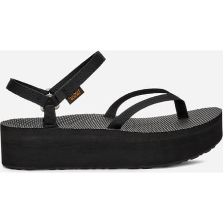 Teva Flatform Slim Sandalen in Black voor Dames, Maat 42