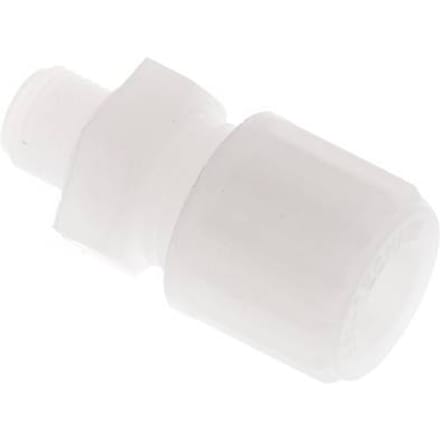 8x6mm & G1/8'' PVDF Rechte Knelfitting Buitendraad 10bar