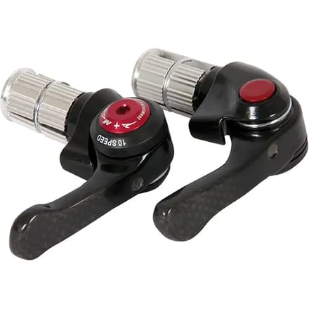 Massi Bar-end Lever 10 Speed Carbon Versnellingshendel Zwart 10s