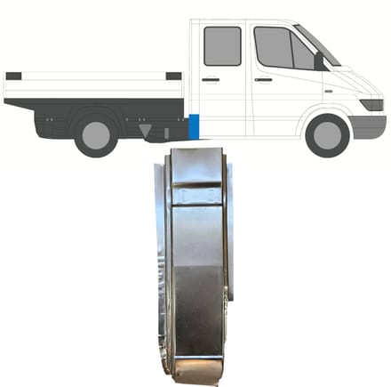 Reparatiepaneel achter hoek voor Mercedes Sprinter 1995-2006 / Rechts