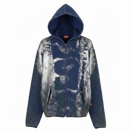 Hoodie met S-loxty-ritssluiting - L