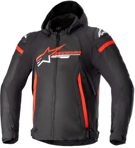 Alpinestars Zaca Waterproof Jas Zwart Fel Rood Wit - Jas
