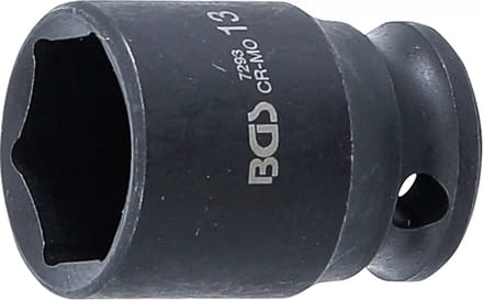 BGS Kracht Dopsleuteldop zeskant - 1/4 - 13 mm